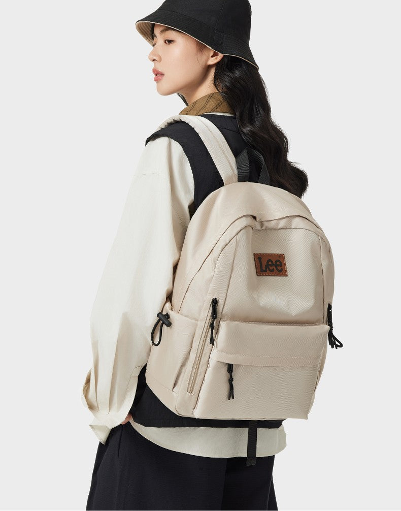 Mochila Leve LEE para Notebook 16 Polegadas Feminina Masculina Oxford, Bolsa Escolar de Ensino Médio de Grande Capacidade, Mochila de Estudante Universitário Adolescente