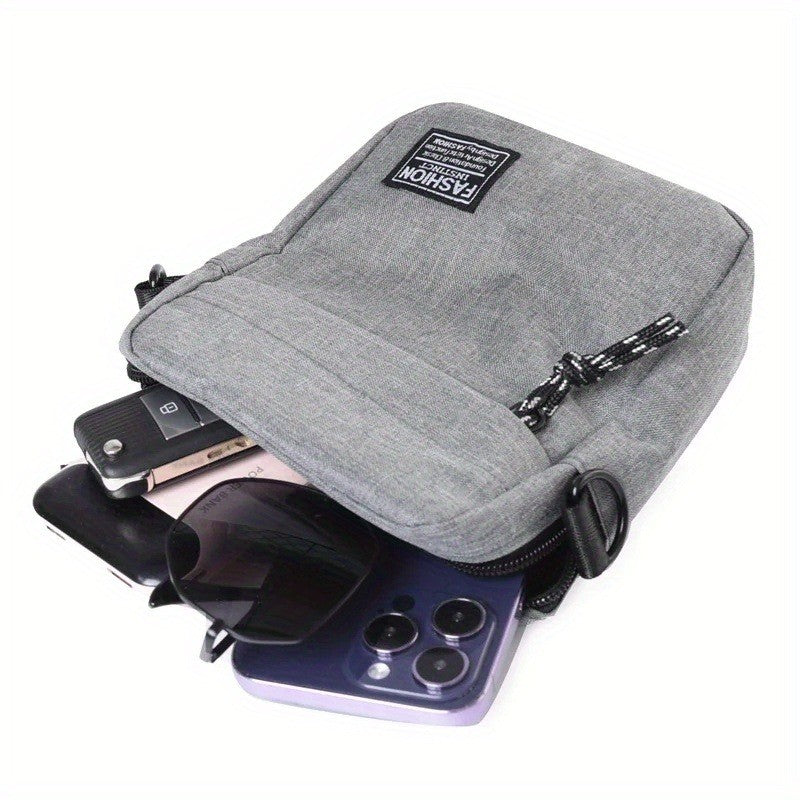 Simple Casual Mini Crossbody Bag Men's Nylon Small Shoulder Bag For Men Oxford Messenger Phone Side Sling Bag Husband Chest Pack