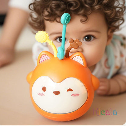 Silicone Pull String Baby Toy Silicone Baby Musical Light Up Toys Fine Motor Educational Learning Activity Gift For 0-3 Month