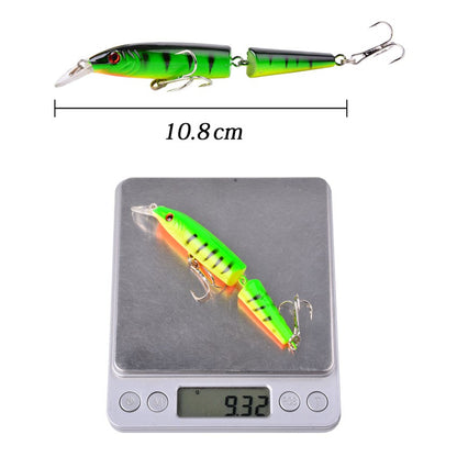 Conjunto de Iscas de Pesca Mini Truta Flutuante Isca Articulada Artifical Crazy Swing Isca Dura de Crank Bait Isca de Lápis
