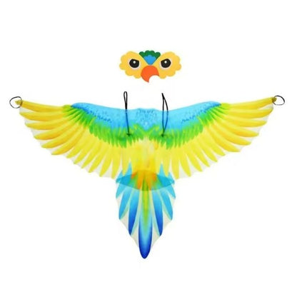 Parrot Wings Cloak Costume Bird Cape Carnival Costume for Masquerade Halloween Carnival Performance Fancy Dress