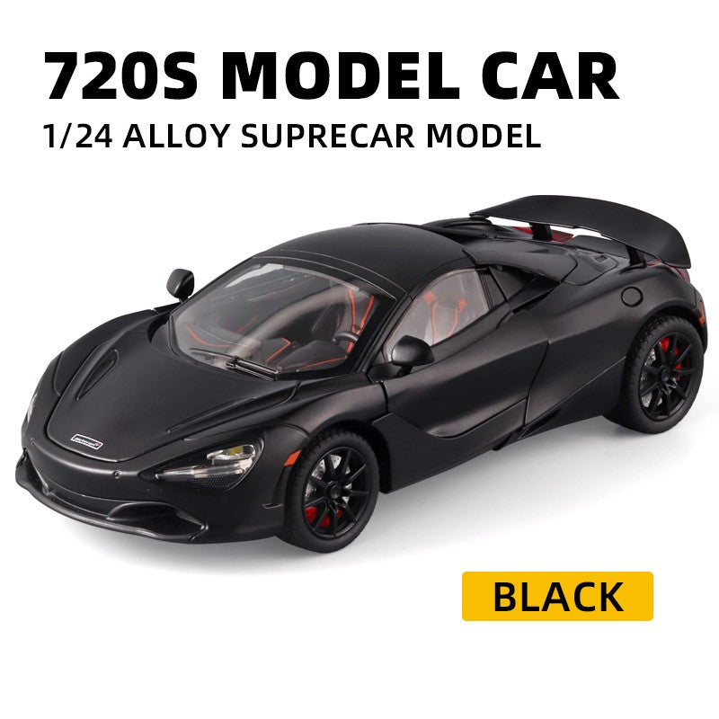 Mclaren 720s 1:24 Super Carro Esportivo Som e Luz Miniaturas Liga Fundido Modelo de Carro Presentes Para Namorado Brinquedos Para Crianças Presente Metal