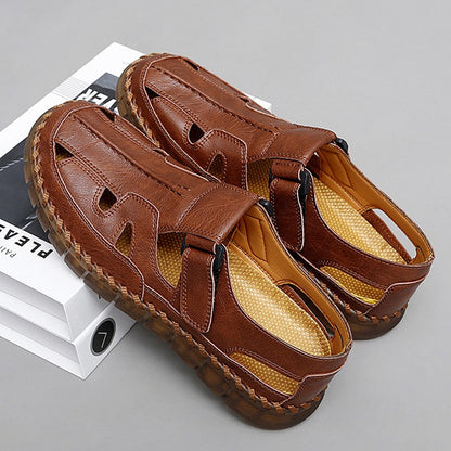 Handmade Men's Shoes Outdoor Shoe Men Casual Men Shoes Breathable Suede Leather Shoe Anti-Skid Walking Shoe Hot Sale Footwear