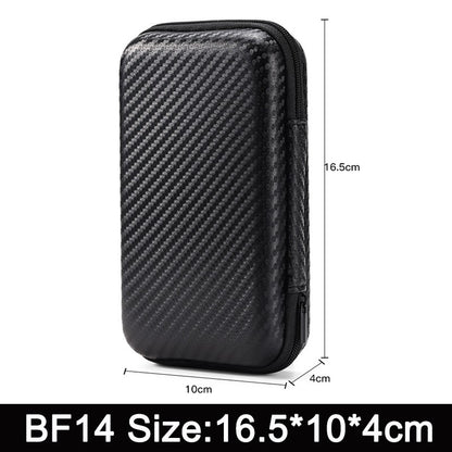 Earphone Data Storage Bag Oval Square Rectangle Cable Organizer Bags Mini Zipper Pouch Tech Gadgets Portable Charger U Disk Case