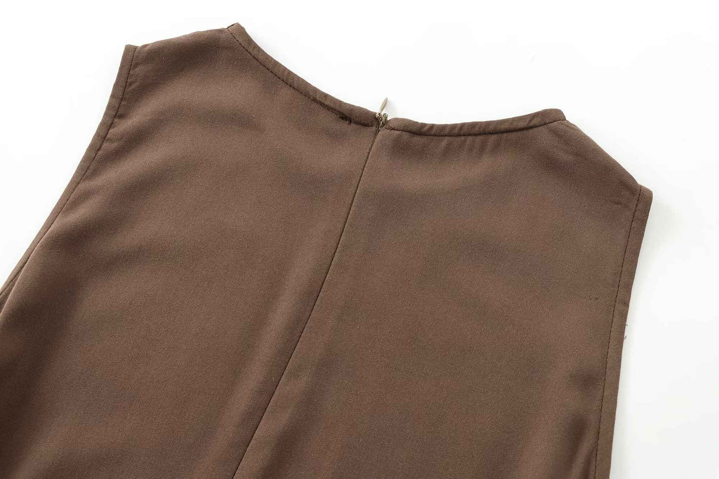 2024 Autumn and Winter New Arrivals Women's Simple Loose Round Neck Sleeveless V