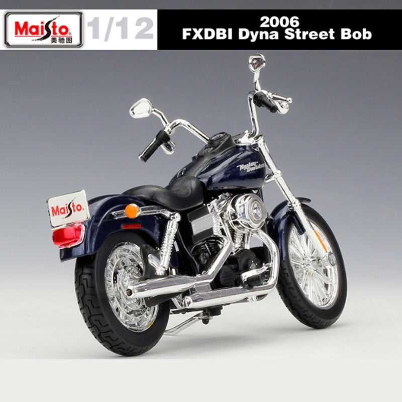 Maisto 1:12 2006 Harley FXDBI Dyna Street Bob Liga Modelo de Moto Simulação Metal Brinquedo Modelo de Moto de Rua Presente Infantil