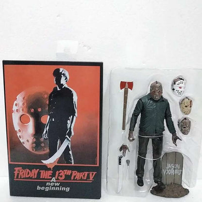O 13º Brinquedo de Figuras NECA Sexta-Feira 13 Freddy Jason Voorhees Figura de Ação de Sangue Modelo Colecionável do Jason Presentes de Natal Halloween