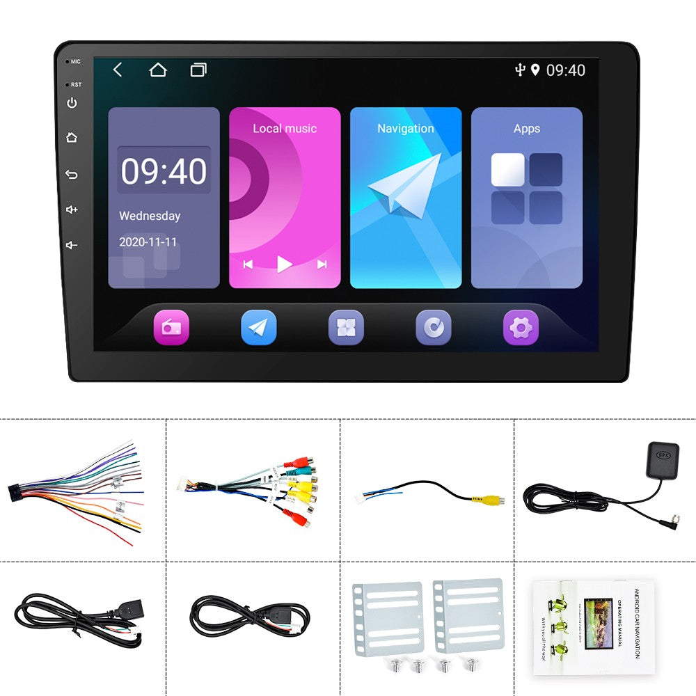 Central Multimídia Automotiva Android 13 de 10,1 polegadas com Tela Dupla 2 DIN, Bluetooth, GPS, Wifi, Reprodutor MP5, 1+16GB com CARPLAY Automático e CarPlay Sem Fio