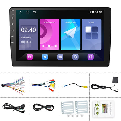 Central Multimídia Automotiva Android 13 de 10,1 polegadas com Tela Dupla 2 DIN, Bluetooth, GPS, Wifi, Reprodutor MP5, 1+16GB com CARPLAY Automático e CarPlay Sem Fio