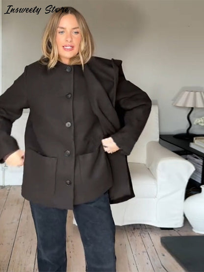 Fashion British Style Trench Coat with Detachable Scarf Women's Single Breasted Long Sleeve Jacket 2025 Winter Classic Outerwear