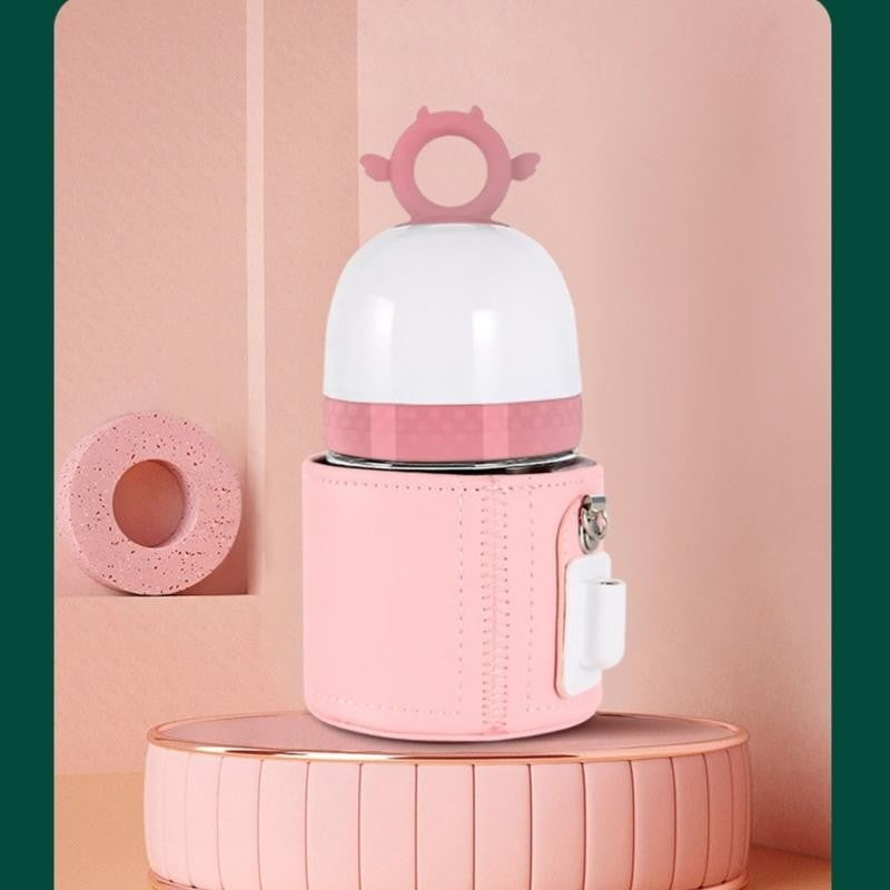 J15U 3Pcs/set Bottle Insulation Cover for Baby Newborns USB Heating Constant Temperature Sleeve Portable Milk Warmer Bag
