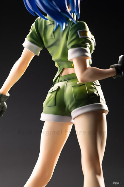 ?Em Stcgk? Original Kotobukiya SNK Série Garota Bonita THE KING OF FIGHTERS '97 Leona Heidern Modelo Estátua Brinquedo