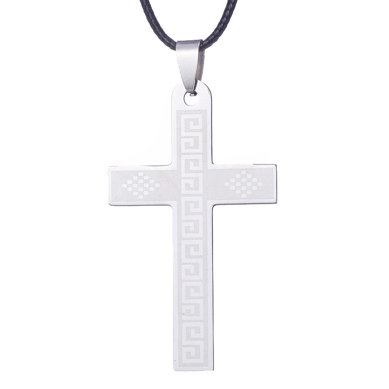 Colar de Bíblia ZRM Joias em Aço Inoxidável com Pingente de Cruz de Jesus para Homens e Mulheres Presentes