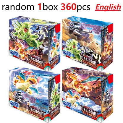 Divertido 360 Cartas Pokémon TCG Escarlate e Violeta Evoluções Prismáticas 151 Prism 36 Pacotes Caixa de Booster Pokémon Carta Colecionável