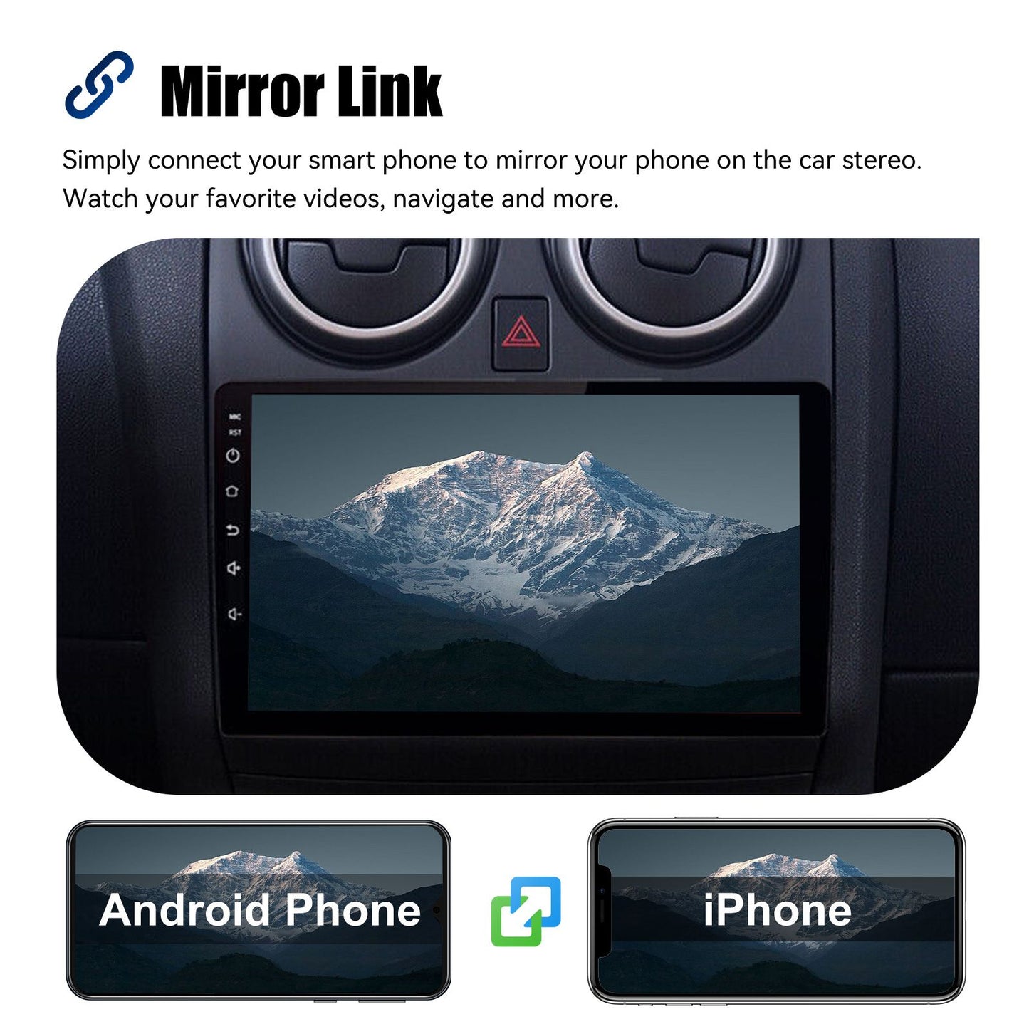 Rádio Automotivo Android 15 Para Nissan Qashqai Rogue 2008-2013 Multimídia Player GPS Navegação Carplay Android Auto 4G WIFI