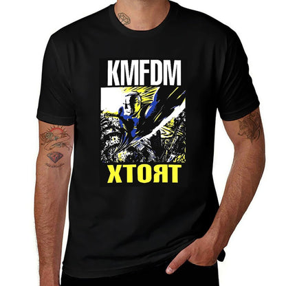 man t man graphic KMFDM shirt t plain logo T-Shirt t shirt designer shirts T-Shirt