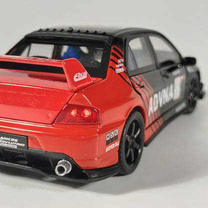 1:32 Mitsubishi Lancer Evolution EVO Pista Pintado Sports Metal Liga Modelo de Carro Fundido Veículo em Miniatura Miniatura GT Presente Amigo