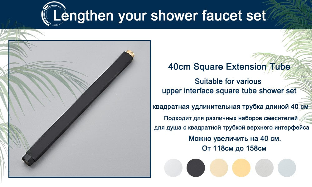 Black Digital Display Thermostatic Shower Faucet Bathroom Thermostatic 4 ways Rainfall Shower Mixer Tap,Shelf and Bidet Faucets