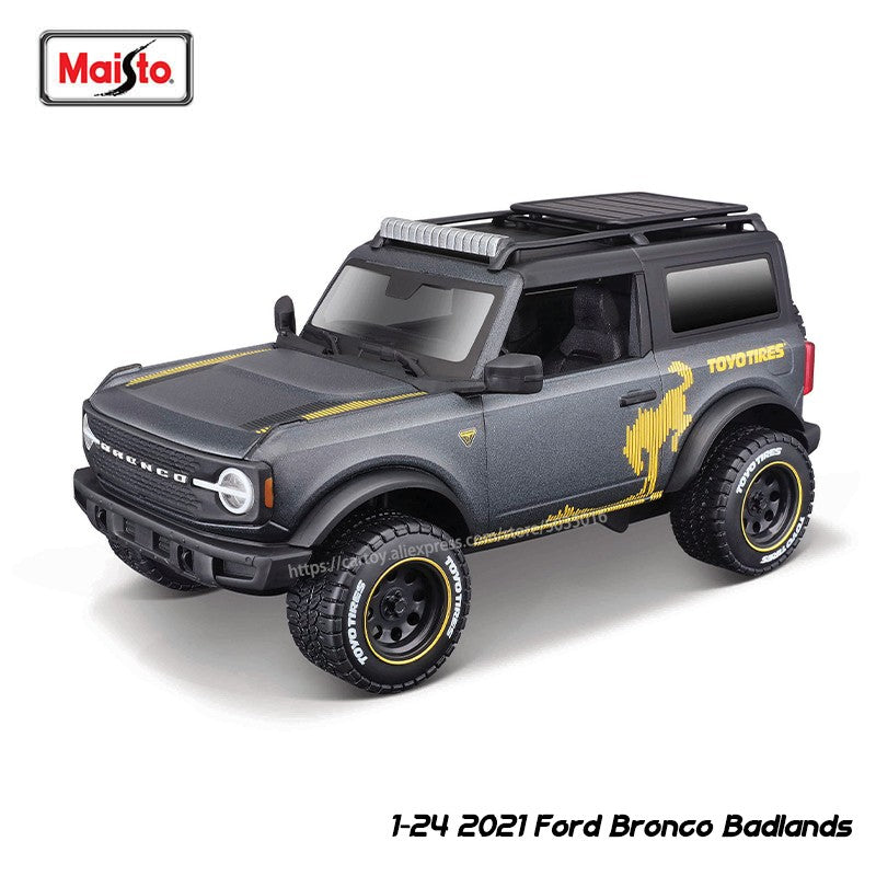 Maisto 1:24 Newly launch 2021 Ford Bronco Badlands alloy car model handicraft decoration collection toy tool gift die-casting