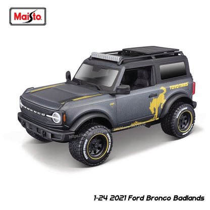 Maisto 1:24 Newly launch 2021 Ford Bronco Badlands alloy car model handicraft decoration collection toy tool gift die-casting