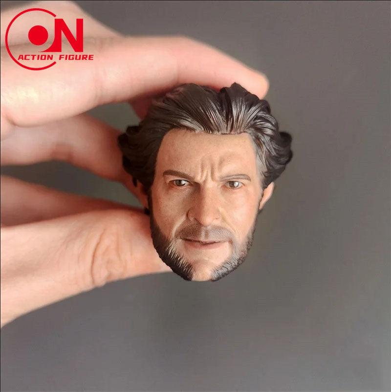 Em Estoque 1/6 Escala Jovem Wolverine Logan Hugh Jackman Head Sculpt Sem Charuto Compatível com Corpo de Figura de Ação Worldbox de 12''