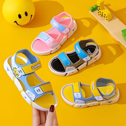 Kids Cartoon Sandals Baby Shoes Boy Soft Sole Rubber Non-slip Girls Sandals Toddler Children's Shoes Summer 2-10 Years