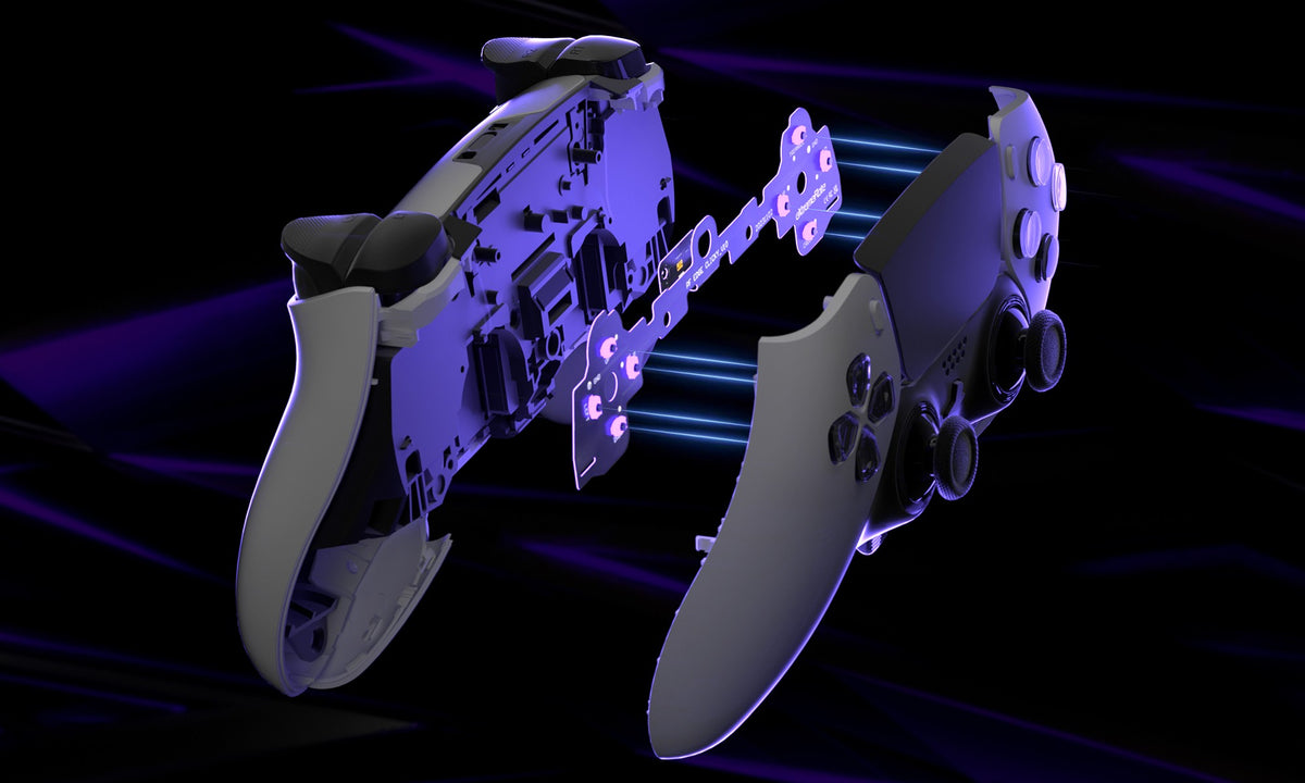 eXtremeRate Face Buttons Clicky Kit for ps5 Edge Controller, Custom Tactile Dpad Action Buttons Mouse Click Kit