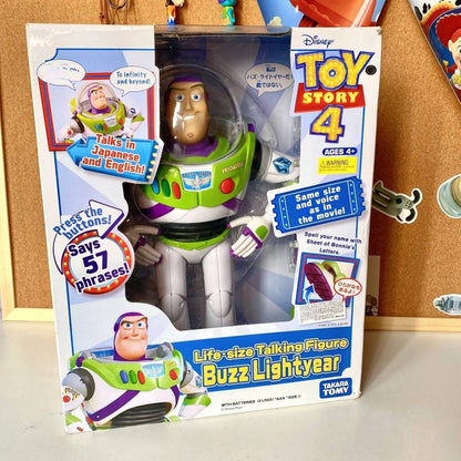 Toy Story Buzz Lightyear Modelo Brinquedos Pixar Robô Elétrico Andando Boneca Action Figure Brinquedo Presente De Aniversário Brinquedos Modelo Para Crianças