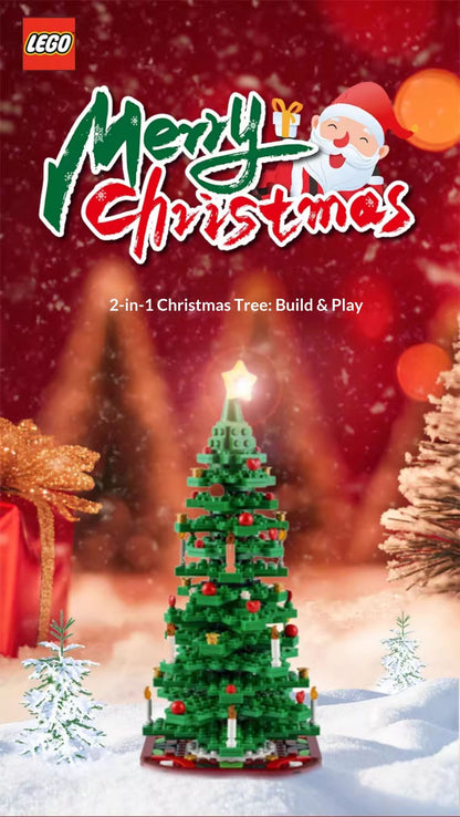 Lego 40573 Árvore de Natal 40611 O Ano do Dragão Brinquedos de montar quebra-cabeça infantil Presente de Natal
