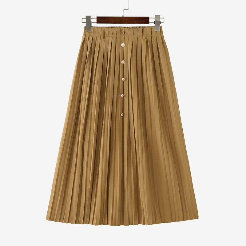 Autumn Skirts Plus Size 2025 ZANZEA Elegant Women High Waist Party Pleated Skirt Jupes Stylish Solid A-line OL Work Faldas Saia