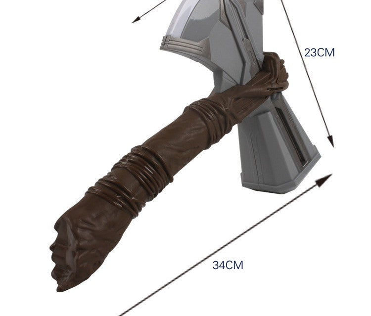 SuperHero Kids Thor Muscle Cosplay Costumes Clothes Led Harmmer Children Axe Halloween Christmas Gift