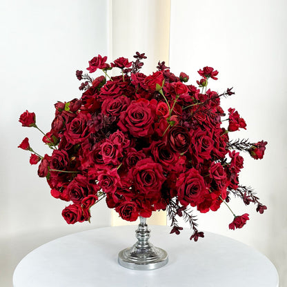 30-70cm Artificial White Rose Flower Ball, Wedding Reception Table Centerpieces, Floral Arrangement for Party Event Decor