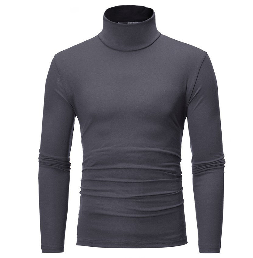 2025 New Man Thermal Turtleneck Casual Sleepwear Shirt S-2XL Sleeve Long Slim Coat 5colors Basic Sweater Bottom Winter