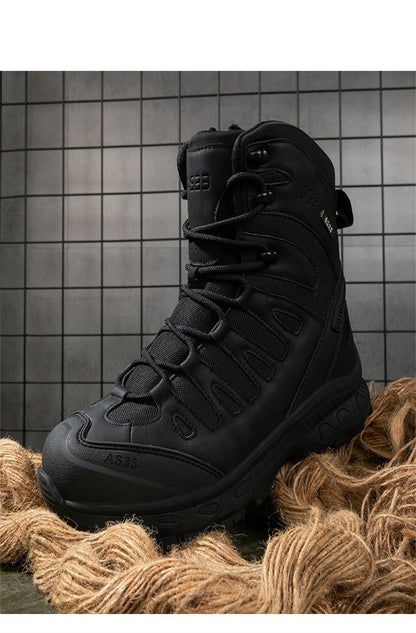 High Top Waterproof Men's Tactical Boots Hiking Shoes Large Size 47 Outdoor Sneakers Hiking Boots Non Slip Motorcycle Boots Men