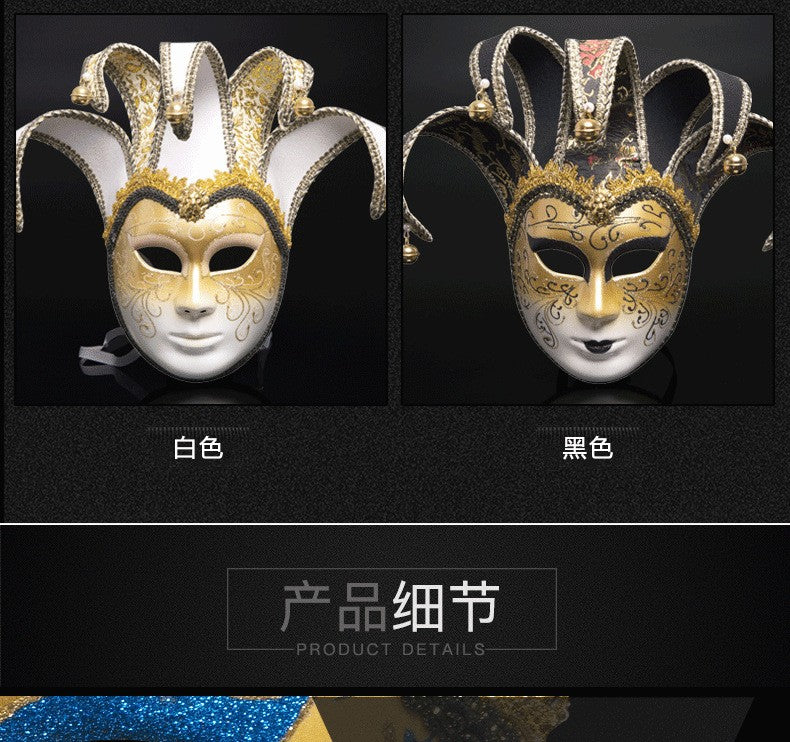 New European and American painted masks for Halloween dance parties - high - end Venetian masks for Italian ladies' performances