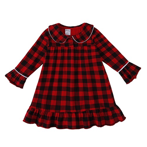 2025 Christmas Pyjamas Sets Kids Girls Boys Loungewear baby Pajamas Matching Family Pjs Winter Baby Soft Velvet Plaid Dress