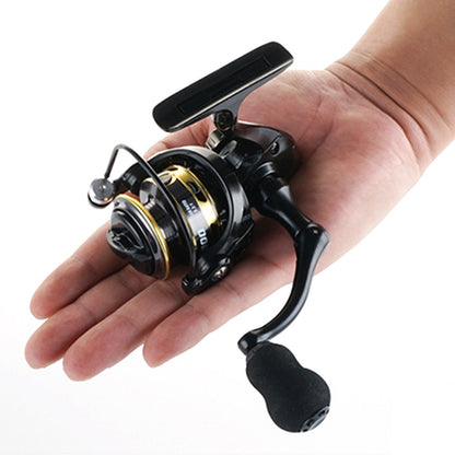 Molinete de Pesca Leve ZP Série 500/800 com Cabo EVA 13+1BB Relação de Transmissão de Alta Velocidade 5.2:1 Mini Molinete Carretel de Metal