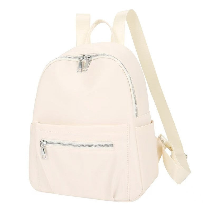 New style women's and men's dual-shoulder backpack, fashionable and versatile for travel, pure color, casual design