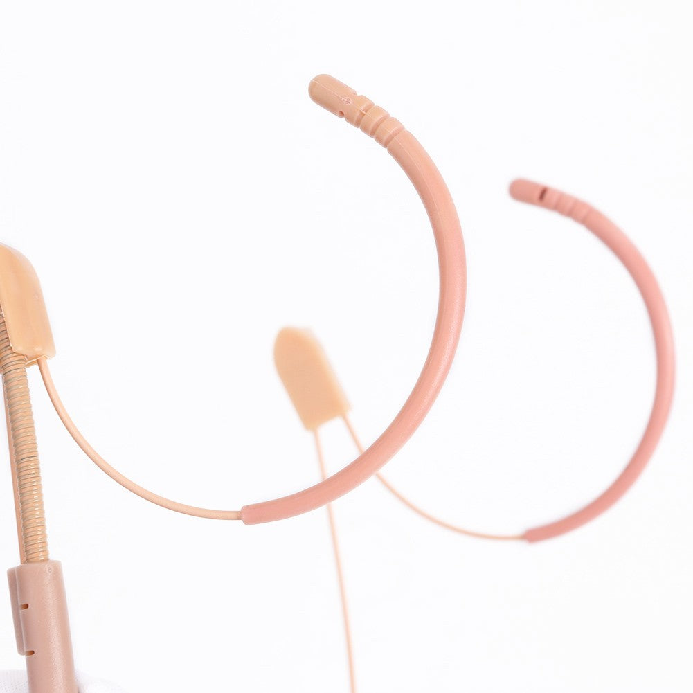 Microfone Condensador com Fio de 3,5 mm para Uso na Cabeça com Cancelamento de Ruído para Transmissor Bodypack Sem Fio Headset Mini Microfone