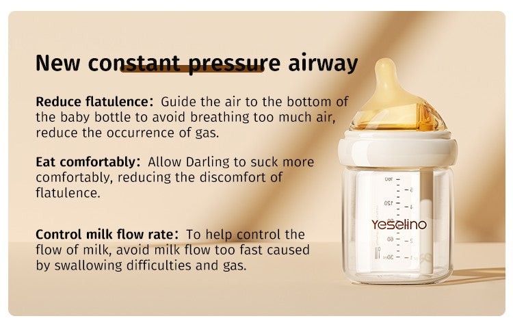 Newborn Baby Items Feeding Bottle 0-6 Months Anti Bloating Anti Spitting Choking Bebe Glass Baby Bottles 160ml Silicone Nipple