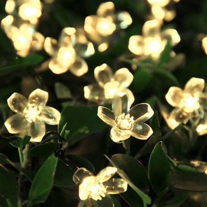 10/20M Cherry Blossom Garland Fairy Lights Indoor Christmas Decoration String Lights 200LED for Wedding Pink Party Decorations