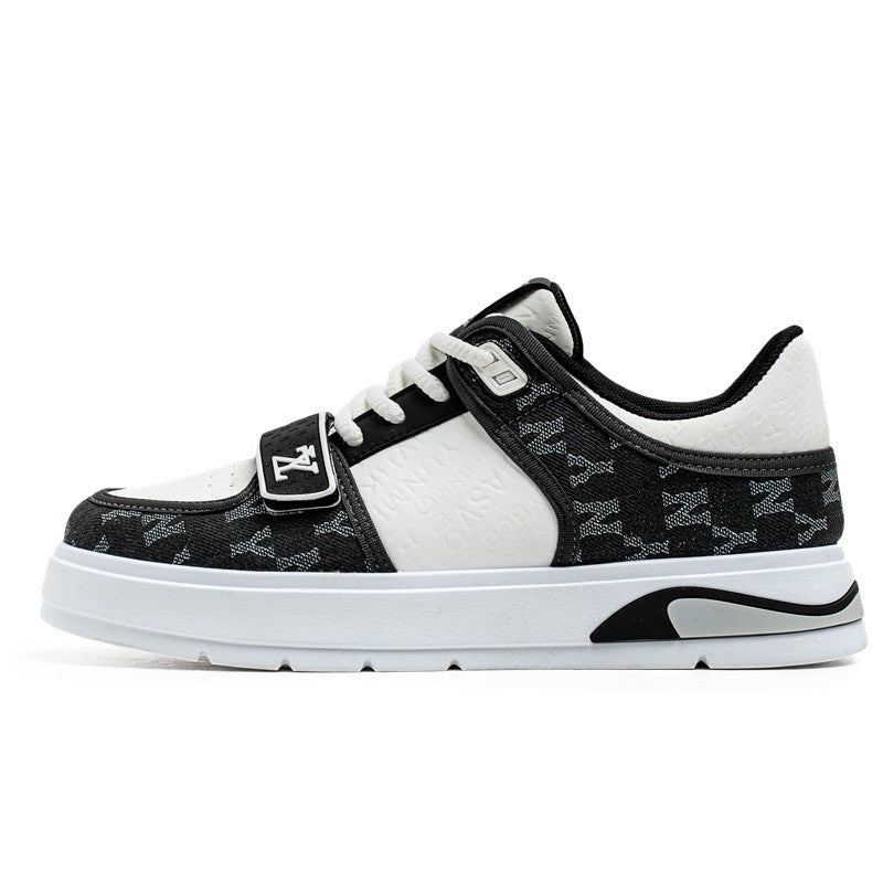 Tênis Masculino Azul da Moda 2025 Calçados Streetwear Hip Hop Tênis Casual Primavera Skate Tênis de Grife de Luxo Masculino