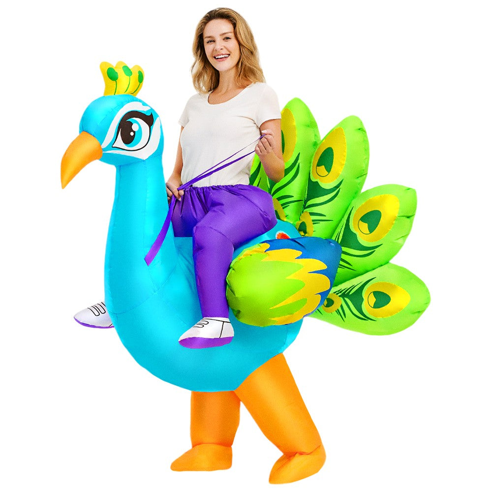 New Riding Animal Inflatable Costume Anime Suits Dress Mascot Purim Halloween Christmas Party Cosplay Costumes for Adult
