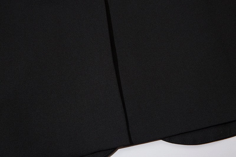 Autumn Winter Mens Fashion Metal Trim Suit Jacket Trendy Brand Solid Color Handsome Hong Kong Style Business Blazer Coat