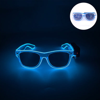 New Cool Wireless Glowing LED Light Up Glasses For Rave Festival Party Luminous Neon Mosaic Sunglasses Club Disco Eye Glasses
