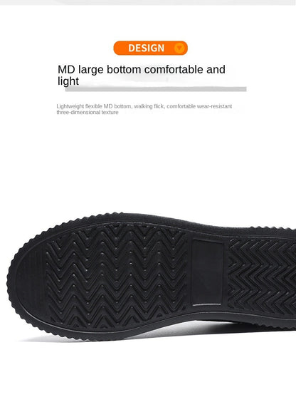 Tênis Masculino Impermeável de Prancha Leve Outono Inverno Tênis Masculino Casual com Cadarço Macio para Esportes e Caminhada