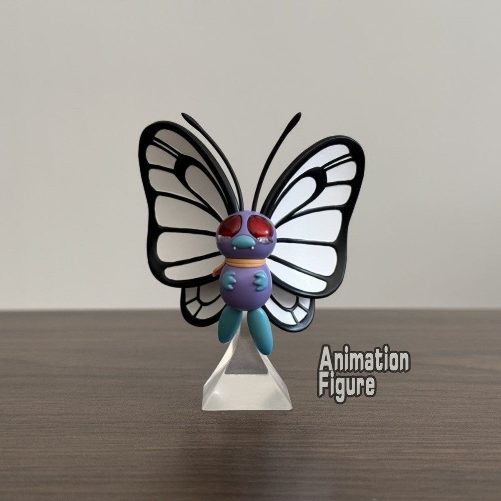 6,5 cm/2,56 pol. Anime Pokémon Figura Butterfree Bonecos de Ação Modelo de Coleção em PVC Brinquedos para Presentes Infantis