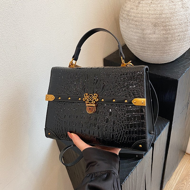 Luxury Purple Handbag Classic Women Bag 2025 New Designer Shoulder Bag High Quality Solid Pu Leather Crossbody Small Square Bag