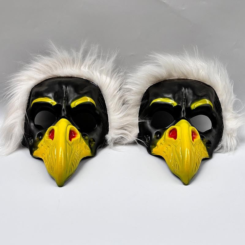 Halloween Cosplay Scary Eagle Face Mask NPC Funny Prank Scare Headgear For Party Ball Costume Prop Ideal For Halloween