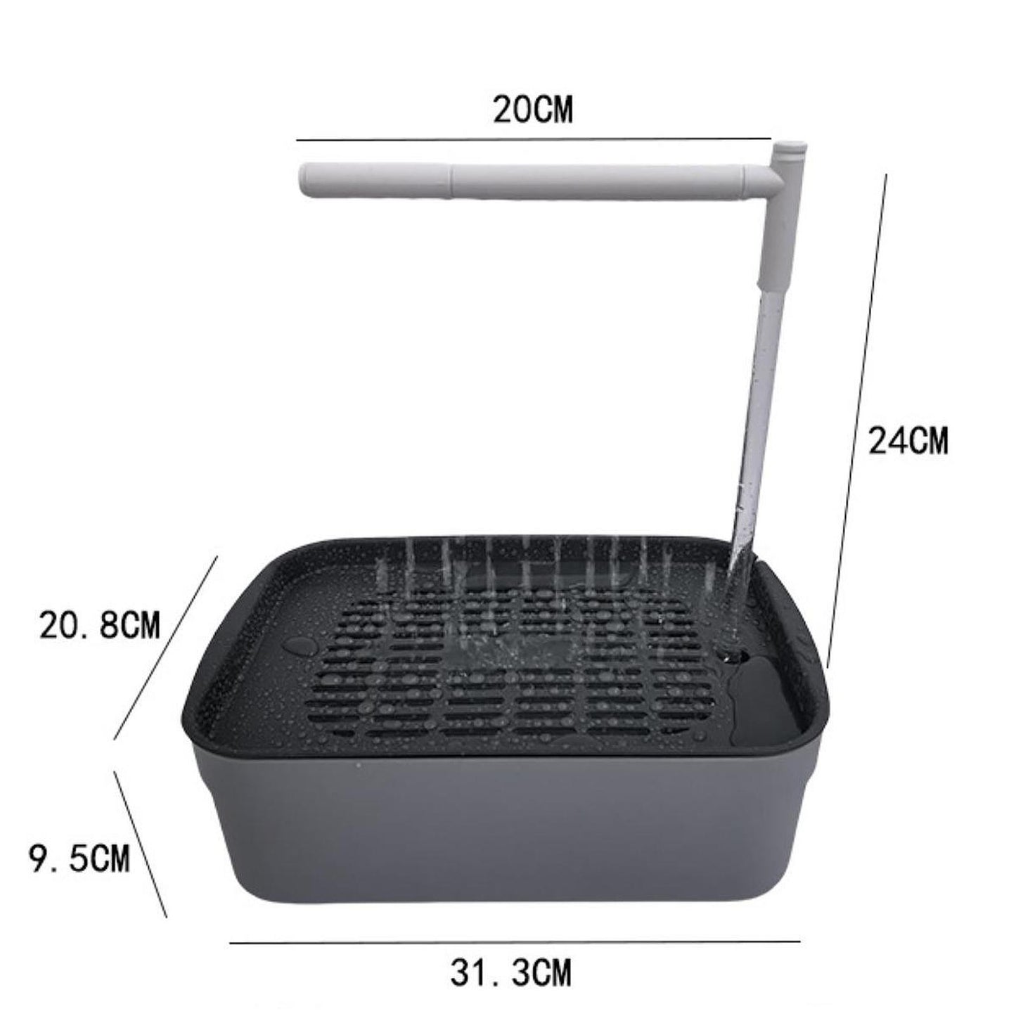 Banheira Automática para Pássaros com Água Corrente Caixa de Chuveiro Elétrica USB para Pássaros, Calopsitas e Furões